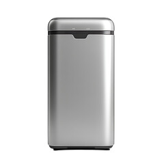 Modern silver refrigerator
