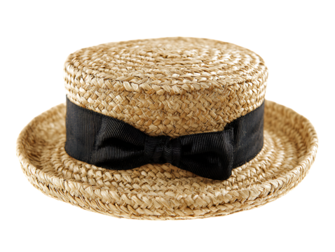 boaters hat on png