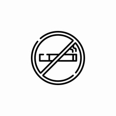 no smoking icon sign vector