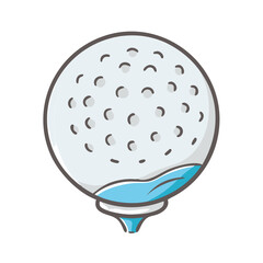 golf ball icon, golf ball vector illustration-simple illustration of golf ball, perfect for golf ball logos and icons