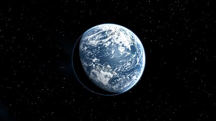 Obraz premium Earth in the Cosmic Void