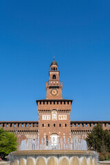 The Filarete Tower of the Castello Sforzesco in Milan
