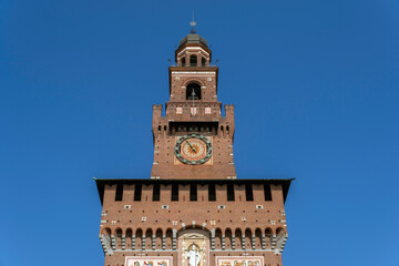 The Filarete Tower of the Castello Sforzesco in Milan