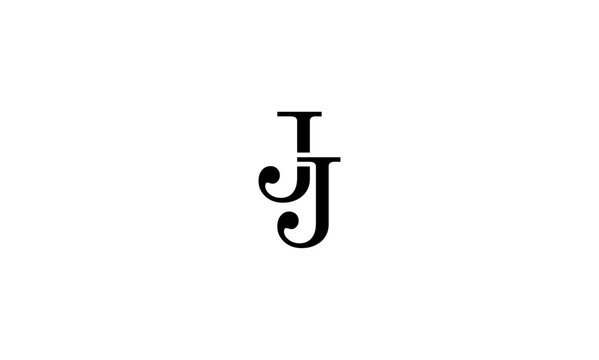 JJ initial letters, monogram logo