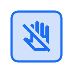 Do Not Touch Outlined Icon