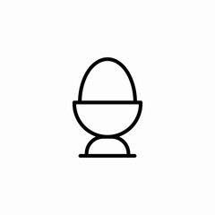 boiled egg icon sign vector