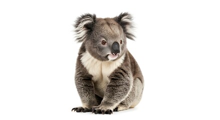 Obraz premium Koala portrait against white background