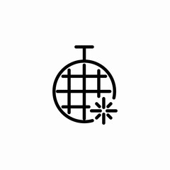 disco ball icon sign vector
