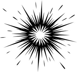  Intense Radial Starburst Illustration