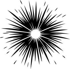  Radial Burst Explosion Illustration