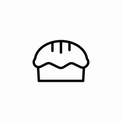 fruit pie icon sign vector