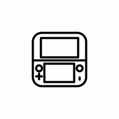 handheld console icon sign vector