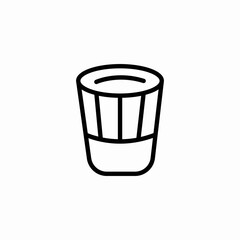 ice bucket icon sign vector