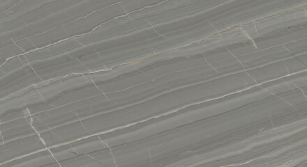 Natural Grey Marble Texture Background with White Veins Pattern