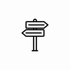 road directions icon sign vector