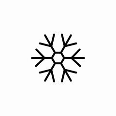snowflake shape icon sign vector
