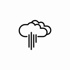 stormy cloud icon sign vector