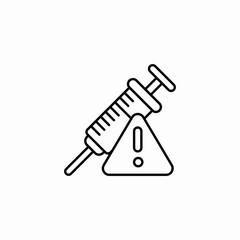 vaccine shot icon sign vector