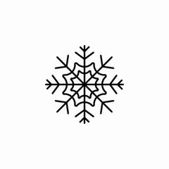 white snowflake icon sign vector