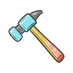 hammer icon, hammer vector illustration-simple illustration of hammer, perfect for hammer logos and icons