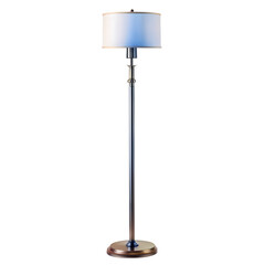 Elegant Floor Lamp Modern  Classic Design Tall Metal Stand White Shade isolated on transparent background