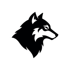 Majestic Wolf Head Silhouette Vector Illustration - EPS File for Design Projects