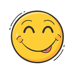 happy smiley face icon, happy smiley face vector illustration-simple illustration of happy smiley face, perfect for happy smiley face logos and icons