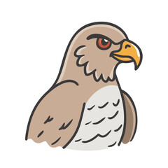 hawk icon, hawk vector illustration-simple illustration of hawk, perfect for hawk logos and icons