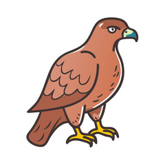 hawk icon, hawk vector illustration-simple illustration of hawk, perfect for hawk logos and icons