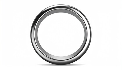 Silver Ring Isolated.