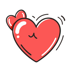heart icon, heart vector illustration-simple illustration of heart, perfect for heart logos and icons