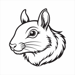 eastern gray squirrel vector silhouette