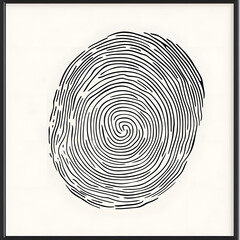 Creative fingerprint cartoon vector and illustration for various professional design projects