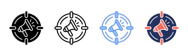 Target icon sheet multiple style collection