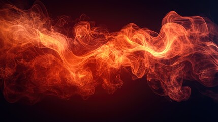 Orange red smoke abstract background