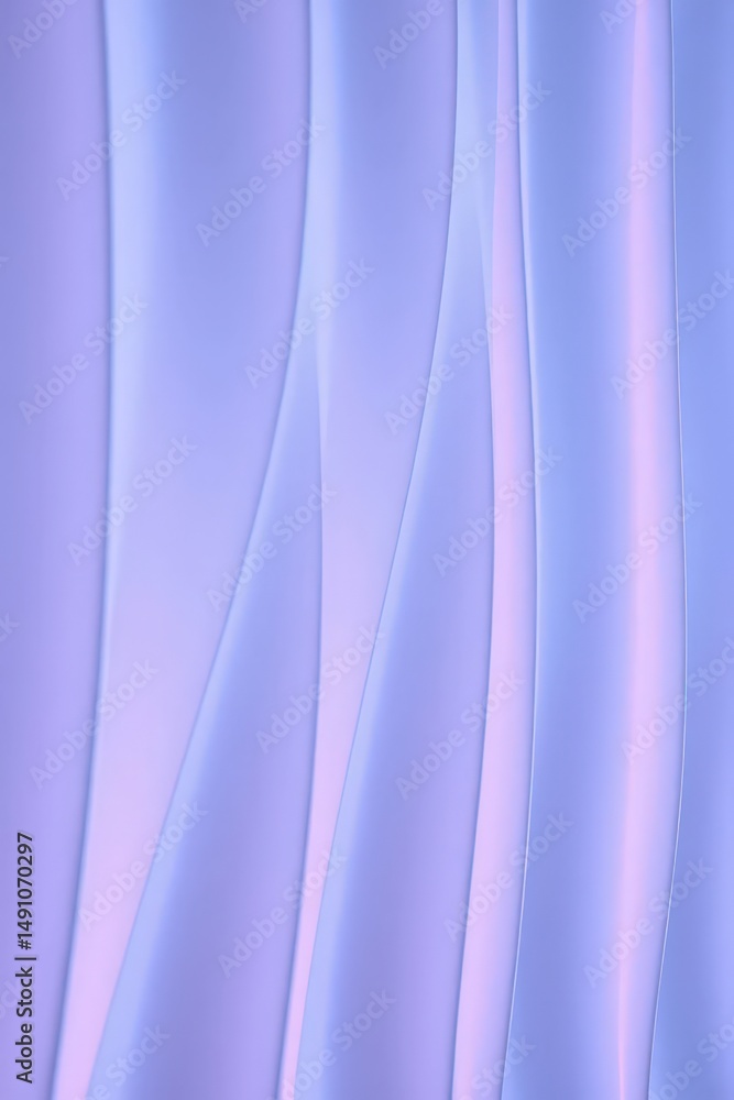 Poster soft waves of pastel hues create a calming atmosphere in a serene space at twilight