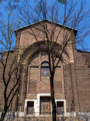 Church of Corpus Domini in Milan on a sunny day