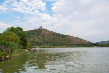 a beautiful view of the water at the confluence of the Aragvi and Kura rivers