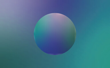 Abstract minimalistic design featuring a soft blurred gradient sphere centered on a smooth gradient background.