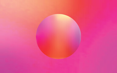 Abstract minimalistic design featuring a soft blurred gradient sphere centered on a smooth gradient background.
