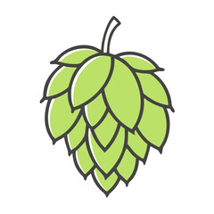 hops icon, hops vector illustration-simple illustration of hops, perfect for hops logos and icons
