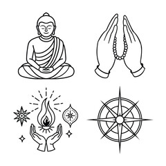Mystical Spiritual Tools and Ritual Symbols
