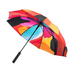 Ultra Portable Travel Umbrella with a Futuristic Design Isolated on Transparent Background
