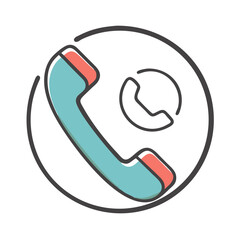 phone tube call icon, phone tube call vector illustration-simple illustration of phone tube call, perfect for phone tube call logos and icons