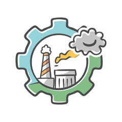 industry icon, industry vector illustration-simple illustration of industry, perfect for industry logos and icons