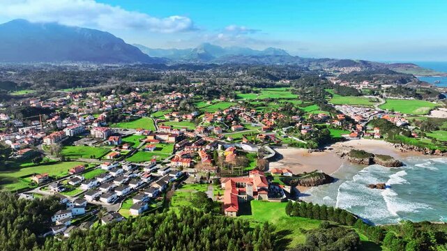 Celorio is an Asturias village on the Cantabrian sea shore beach of Spain
