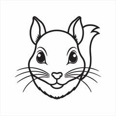 eastern gray squirrel vector silhouette