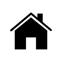 House icon. Home page icon. A set of layers and contours of a house or building. Vector illustration.	