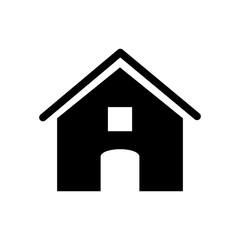House icon. Home page icon. A set of layers and contours of a house or building. Vector illustration.	