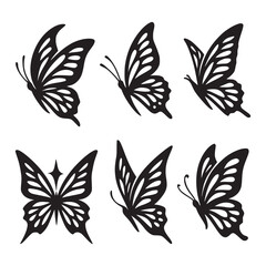 Obraz premium set of vector butterflies